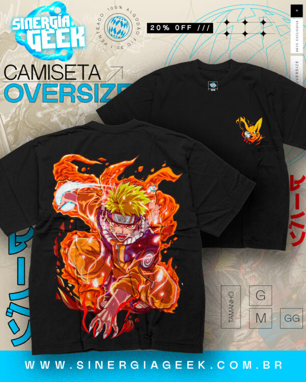 OVERSIZED Naruto (Classico) Modo Kyubi